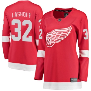 Women's Brian Lashoff Detroit Red Wings Breakaway Home Jersey - Red