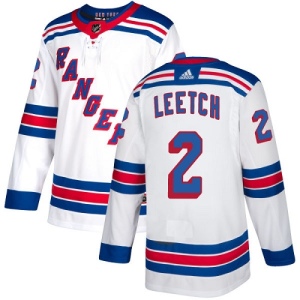 Women's Brian Leetch New York Rangers Authentic Away Jersey - White