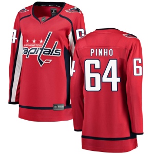 Women's Brian Pinho Washington Capitals Breakaway Home Jersey - Red