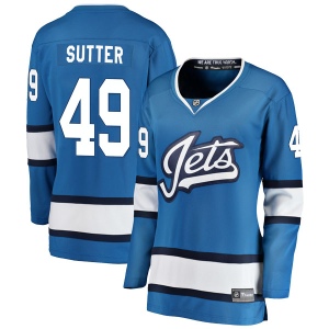 Women's Brody Sutter Winnipeg Jets Breakaway Alternate Jersey - Blue