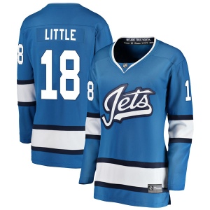 Women's Bryan Little Winnipeg Jets Breakaway Alternate Jersey - Blue