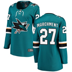 Women's Bryan Marchment San Jose Sharks Breakaway Home Jersey - Teal