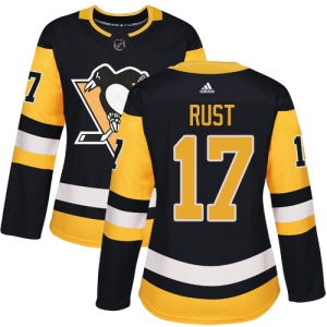 Women's Bryan Rust Pittsburgh Penguins Authentic Home Jersey - Black