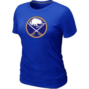 Women's Buffalo Sabres Big & Tall Logo T-Shirt - - Blue