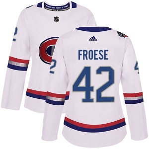 Women's Byron Froese Montreal Canadiens Authentic 2017 100 Classic Jersey - White