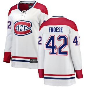 Women's Byron Froese Montreal Canadiens Breakaway Away Jersey - White