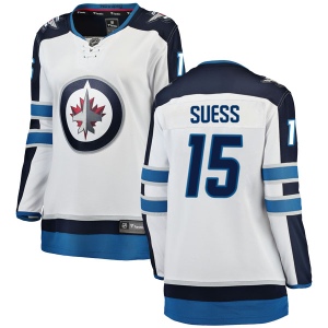 Women's C.J. Suess Winnipeg Jets Breakaway Away Jersey - White