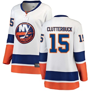 Women's Cal Clutterbuck New York Islanders Breakaway Away Jersey - White