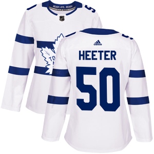 Women's Cal Heeter Toronto Maple Leafs Authentic 2018 Stadium Series Jersey - White