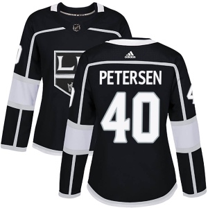 Women's Cal Petersen Los Angeles Kings Authentic Home Jersey - Black