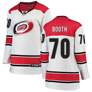 Women's Callum Booth Carolina Hurricanes Breakaway Away Jersey - White