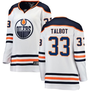 Women's Cam Talbot Edmonton Oilers Authentic Away Breakaway Jersey - White