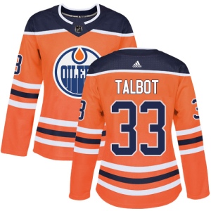 Women's Cam Talbot Edmonton Oilers Authentic Home Jersey - Orange