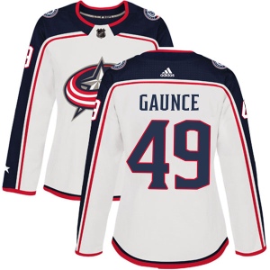 Women's Cameron Gaunce Columbus Blue Jackets Authentic Away Jersey - White