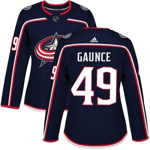 Women's Cameron Gaunce Columbus Blue Jackets Authentic Home Jersey - Navy