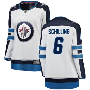 Women's Cameron Schilling Winnipeg Jets Breakaway Away Jersey - White