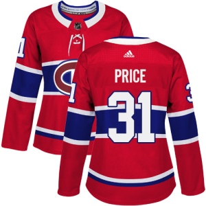 Women's Carey Price Montreal Canadiens Authentic Home Jersey - Red