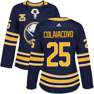 Women's Carlo Colaiacovo Buffalo Sabres Authentic Home Jersey - Navy