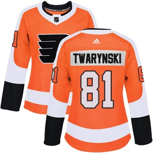 Women's Carsen Twarynski Philadelphia Flyers Authentic Home Jersey - Orange