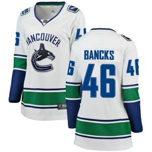 Women's Carter Bancks Vancouver Canucks Breakaway Away Jersey - White