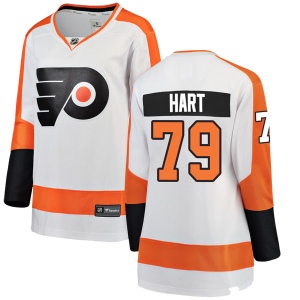 Women's Carter Hart Philadelphia Flyers Breakaway Away Jersey - White