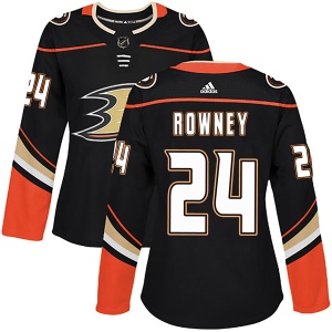 Women's Carter Rowney Anaheim Ducks Authentic Home Jersey - Black