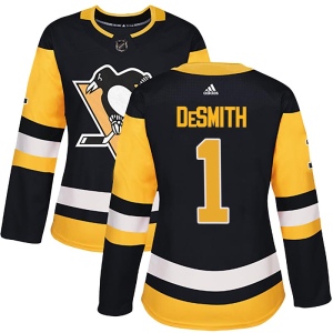 Women's Casey DeSmith Pittsburgh Penguins Authentic Home Jersey - Black