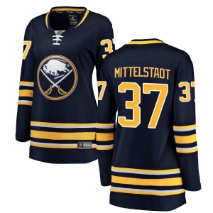 Women's Casey Mittelstadt Buffalo Sabres Breakaway Home Jersey - Navy Blue