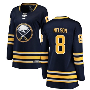 Women's Casey Nelson Buffalo Sabres Breakaway Home Jersey - Navy Blue