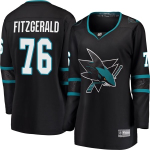 Women's Cavan Fitzgerald San Jose Sharks Breakaway Alternate Jersey - Black