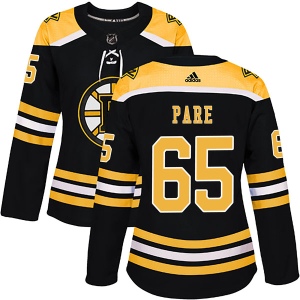 Women's Cedric Pare Boston Bruins Authentic Home Jersey - Black