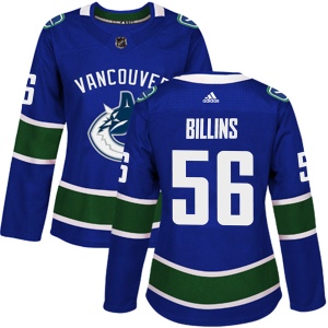 Women's Chad Billins Vancouver Canucks Authentic Home Jersey - Blue