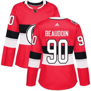 Women's Charles-David Beaudoin Ottawa Senators Authentic 2017 100 Classic Jersey - Red