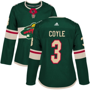 Women's Charlie Coyle Minnesota Wild Authentic Home Jersey - Green