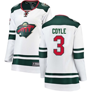 Women's Charlie Coyle Minnesota Wild Breakaway Away Jersey - White