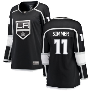 Women's Charlie Simmer Los Angeles Kings Breakaway Home Jersey - Black