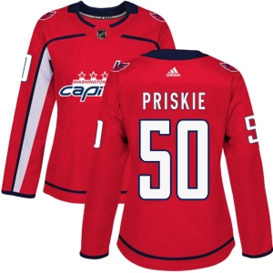 Women's Chase Priskie Washington Capitals Authentic Home Jersey - Red