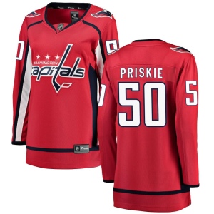 Women's Chase Priskie Washington Capitals Breakaway Home Jersey - Red