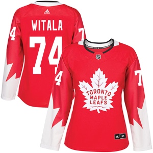 Women's Chase Witala Toronto Maple Leafs Authentic Alternate Jersey - Red