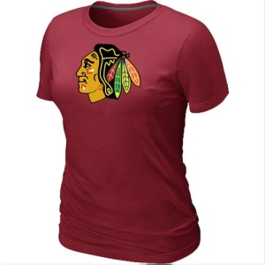 Women's Chicago Blackhawks Big & Tall Logo T-Shirt - - Red