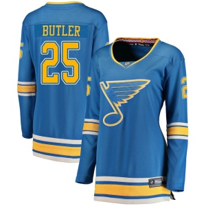 Women's Chris Butler St. Louis Blues Breakaway Alternate Jersey - Blue