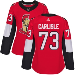 Women's Chris Carlisle Ottawa Senators Authentic Home Jersey - Red