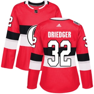 Women's Chris Driedger Ottawa Senators Authentic 2017 100 Classic Jersey - Red