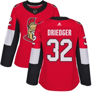 Women's Chris Driedger Ottawa Senators Authentic Home Jersey - Red