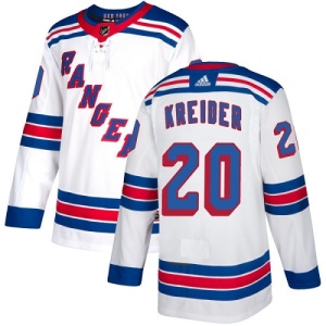 Women's Chris Kreider New York Rangers Authentic Away Jersey - White