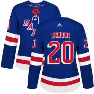 Women's Chris Kreider New York Rangers Authentic Home Jersey - Royal Blue