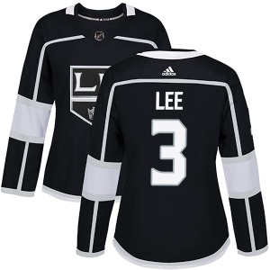 Women's Chris Lee Los Angeles Kings Authentic Home Jersey - Black