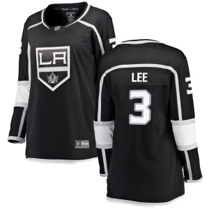 Women's Chris Lee Los Angeles Kings Breakaway Home Jersey - Black