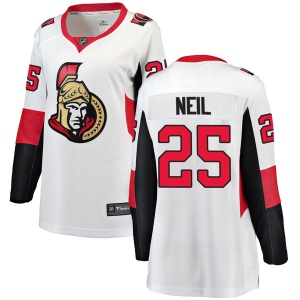 Women's Chris Neil Ottawa Senators Breakaway Away Jersey - White