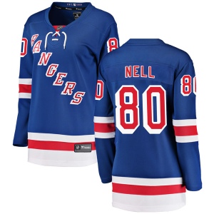 Women's Chris Nell New York Rangers Breakaway Home Jersey - Blue